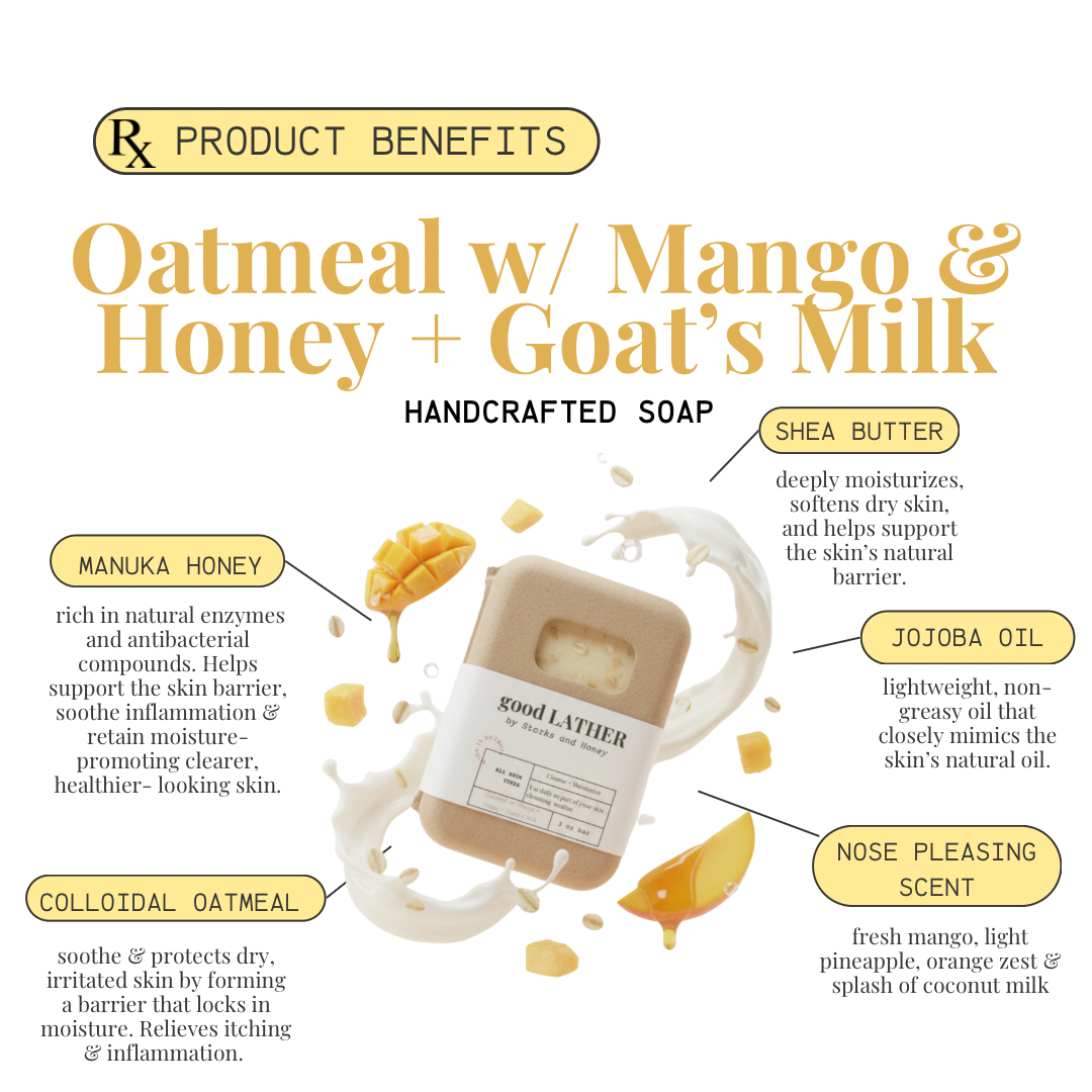 Oatmeal w/ Mango & Honey + Milk soap