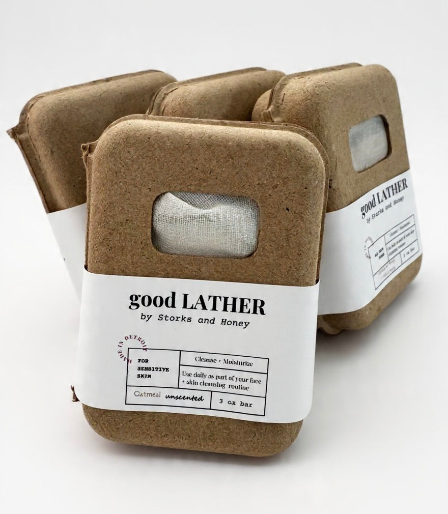 goodLATHER + sᴇɴsɪᴛɪᴠᴇ sᴋɪɴ ʙᴜɴᴅʟᴇ ( 4 bar variety )