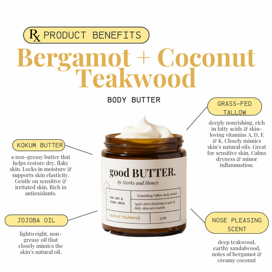 Bergamot + Coconut Teakwood